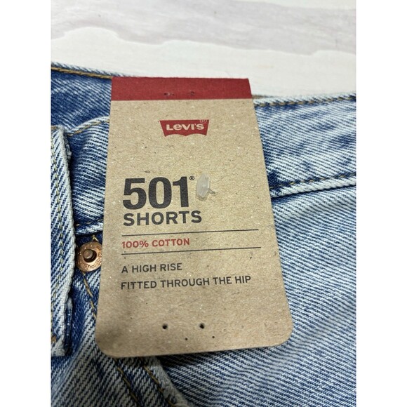 Levi's® Premium 501° HIGH RISE WOMEN'S DENIM SHORTS NWT Size 26 - Picture 6 of 11